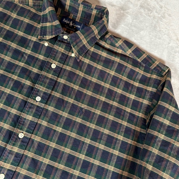 Polo Ralph Lauren Other - Vintage Polo Ralph Lauren Plaid Long Sleeve Button Shirt Mens XL Oversized Y2K